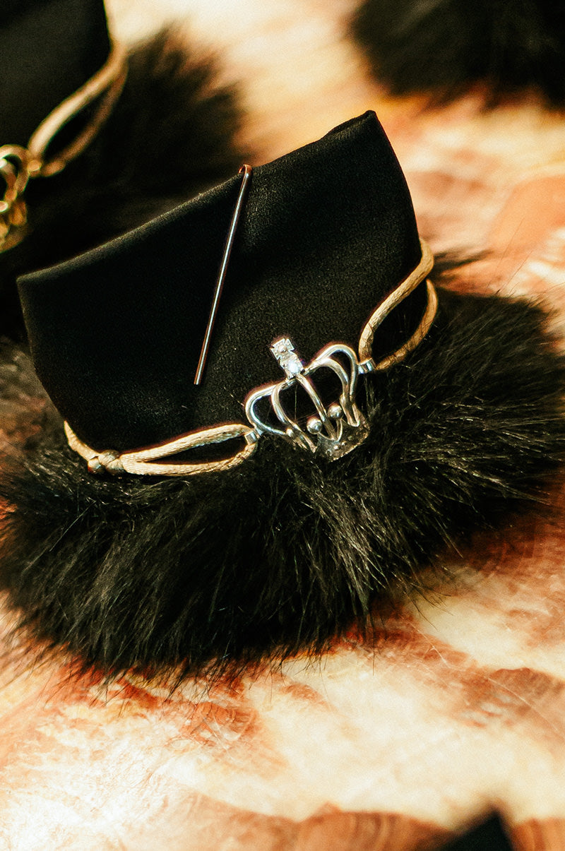 Large Satin Crown Bracelet – 925 Sterling Silver