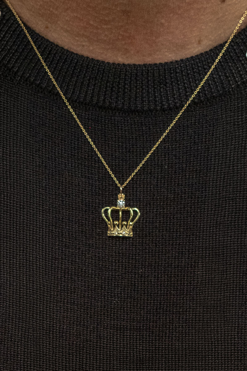 Crown Necklace – 14 kt Yellow Gold or Silver